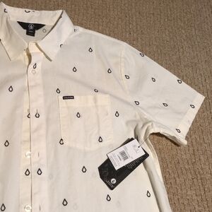 Volcom Men's White Short Sleeve Shirt